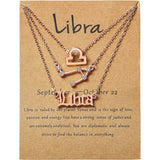 3-Piece: Constellation Zodiac Layer Necklaces