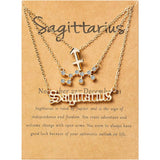 3-Piece: Constellation Zodiac Layer Necklaces
