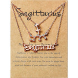 3-Piece: Constellation Zodiac Layer Necklaces