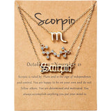 3-Piece: Constellation Zodiac Layer Necklaces