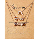 3-Piece: Constellation Zodiac Layer Necklaces