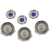 3-Piece: HQ8 Dual Precision Replacement Heads for Philips Norelco Shavers