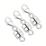 3-Piece: Magnetic Lobster Clasp Necklace Converter with Strong Magnetic Closure
