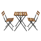 3-Piece: Patio Dining Table Chairs Set
