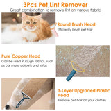 3-Piece: Portable Reusable Double Side Lint Remover
