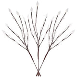 3-Piece Set: 60 LED Solar Garden Lights Tree Branch Leaf Shape Lamp