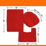 3-Piece Set: Ben&Jonah Elegant Bath Rug Set