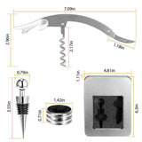 3-Piece Set: Corkscrew Bottle Opener Set