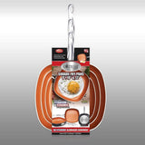 3 Piece Set: Gotham Steel 1682 Nonstick Copper Square Shallow Pan