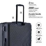 3-Piece Set: Hardshell Lightweight Suitcase with TSA Lock Spinner Wheels