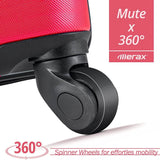3-Piece Set: Lightweight Hard Luggage with Swivel Wheels and TSA Lock