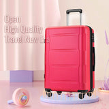 3-Piece Set: Lightweight Hard Luggage with Swivel Wheels and TSA Lock