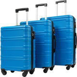 3-Piece Set: Luggage Set Hardside Spinner Suitcase With TSA Lock