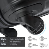 3-Piece Set: Luggage Set Hardside Spinner Suitcase With TSA Lock