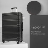 3-Piece Set: Luggage Set Hardside Spinner Suitcase With TSA Lock