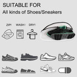 3-Piece Set: Mesh Shoe Laundry Bags with Zip Closure