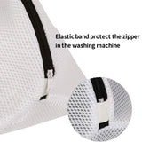 3-Piece Set: Mesh Shoe Laundry Bags with Zip Closure