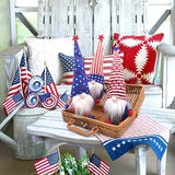 3-Piece Set: Patriotic Gnome Plush Standing Statues