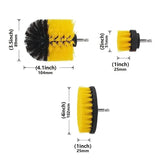 3-Piece Set: Power Scrubber Wash Cleaning Brushes Tool Kit