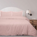 3-Piece Set: Royal Linens Double Brushed Full Duvet Covers With Zipper Closure