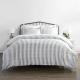 3-Piece Set: Rugged Stripes Patterned Duvet Cover