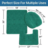 3-Piece Set: Simple Elegance by Ben&Jonah Bath Rug