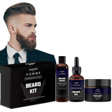 3-Piece Set: Ultimate Beard Care And Grooming Kit