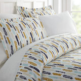 3-Piece: Wings Patterned Duvet Cover Set