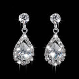 3-Piece: Women's Diamond Cubic Zirconia Necklace Earrings Set