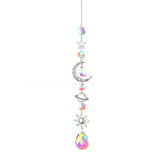 3-Pieces: Crystal Wind Chime Pendant Catcher Diamond Prisms