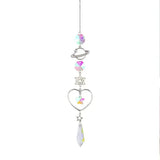 3-Pieces: Crystal Wind Chime Pendant Catcher Diamond Prisms