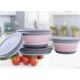 3-Pieces: Folding Camping Bowl Set