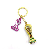3-Pieces: Keychain Small Pendant Mascot Emblem 2022 Qatar World Cup