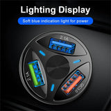 3-Port LED Car Charger