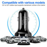 3-Port LED Car Charger