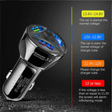 3-Port LED Car Charger