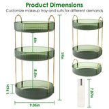 3-Tier 360¬∞ Spinning Rotating Makeup Organizer