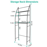 3-Tier Bathroom Over the Toilet Storage Shelf