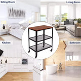 3-Tier Kitchen Microwave Cart Standing Bakers Rack Storage Cart