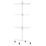 3-Tier Metal Jewelry Rack 30-Hook Necklaces Bracelets Display Stand