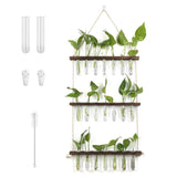 3-Tier Wall Hanging Glass Tube Planter