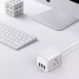 3 Wall Outlets with 3 USB Ports (5ft cord)