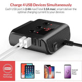 3-Way Car Plug Charger Adapter