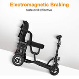 EZG 3-Wheel Electric Heavy-Duty Lightweight Powered Mobility Scooter For Adults, 280LBS (SAK47361)