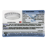 IGI Certified 1/2 Cttw Round Brilliant Cut Diamond 18K White Gold Channel Set Eternity Style Wedding Band Ring (H-I Color, I1-I2 Clarity) - Size 7