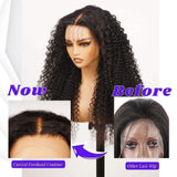 30 Inch Brazilian Raw Virgin Hair 13x6 13X4 Natural Deep Wave Glueless Frontal Human Hair Transparent HD Lace Front Wigs