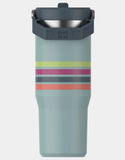 30 oz Stainless Steel Ice Flow Flip Straw Tumbler