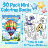 30-Pack: Children's Mini Coloring Book Set