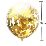30-Pieces: Colorful Paper Latex Balloon Party Supplies