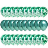 30-Pieces: Colorful Paper Latex Balloon Party Supplies